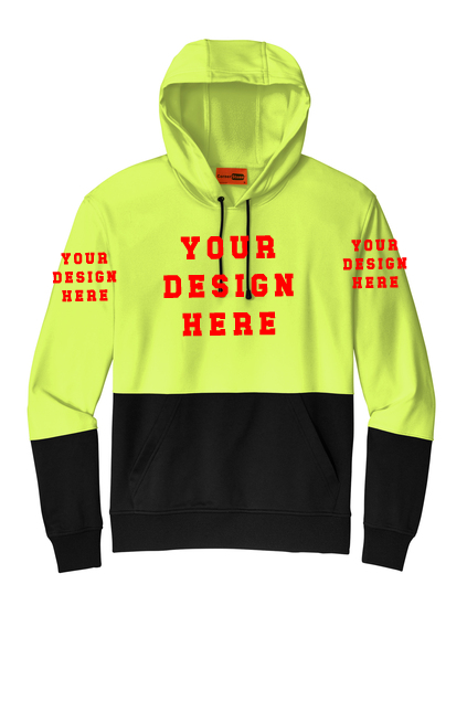 Custom Worksite Basic CornerStone® Enhanced Visibility Fleece Pullover Hoodie