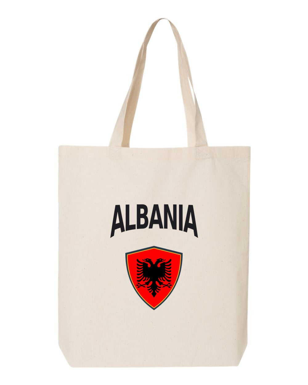 Albania Soccer Tote Bag — Arched National Crest | NYC Factory