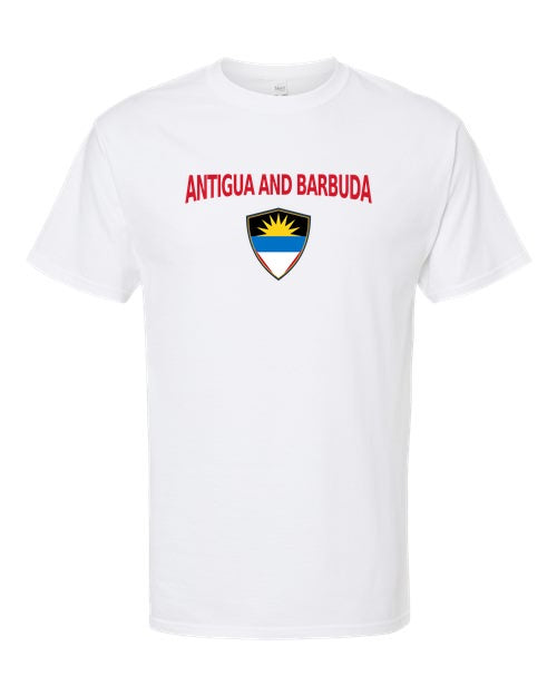 Antigua And Barbuda Arched Crest Soccer Tee — NYC Factory