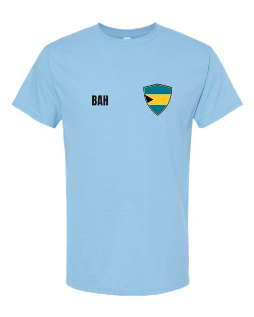 The Bahamas Soccer Tee — Retro National Crest | NYC Factory