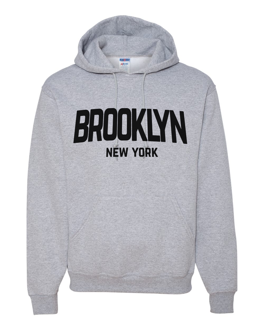 Brooklyn New York Retro Design Custom Hoodie Heather Gray