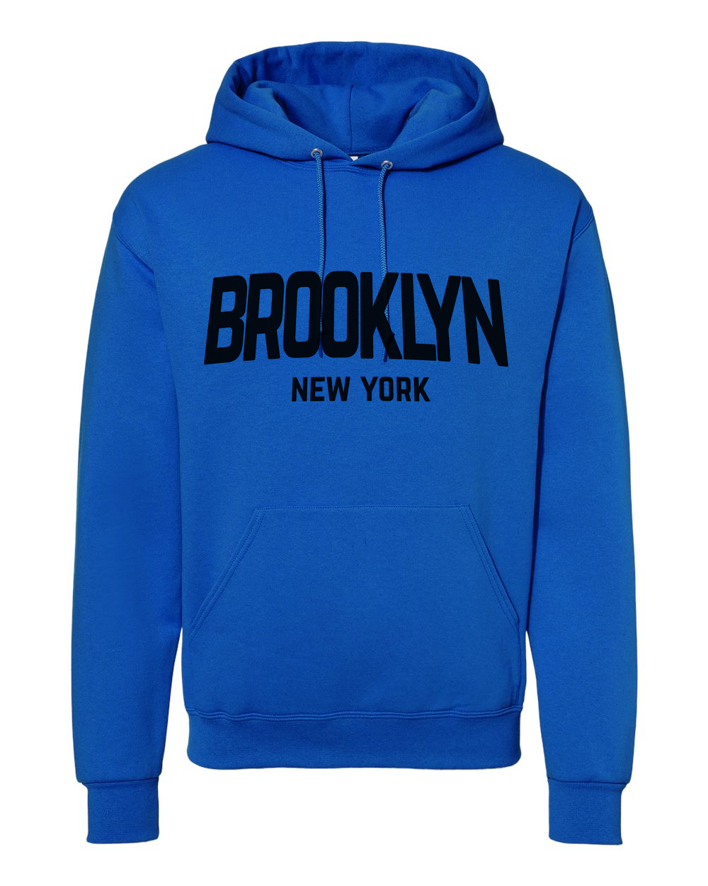 Brooklyn New York Retro Design Custom Hoodie Royal Blue