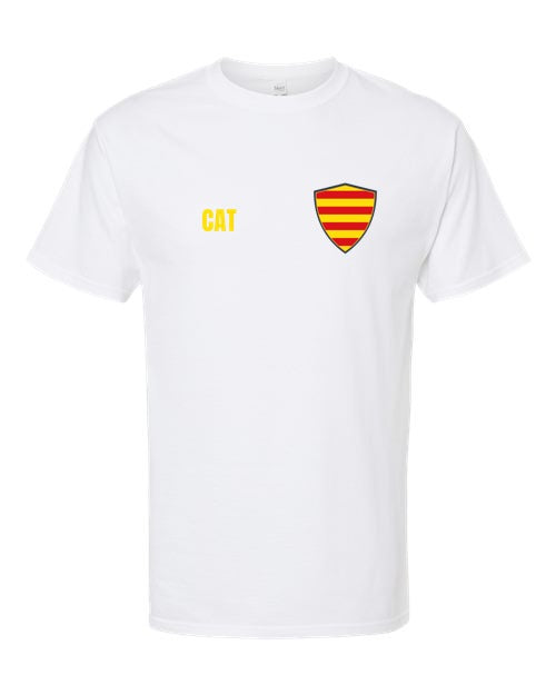 Catalonia Soccer Tee — Retro National Crest | NYC Factory