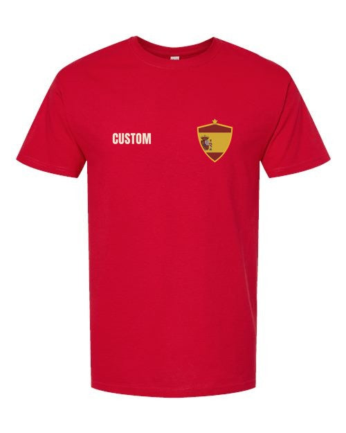 custom-crest-soccer-tee-2026 example ESP front