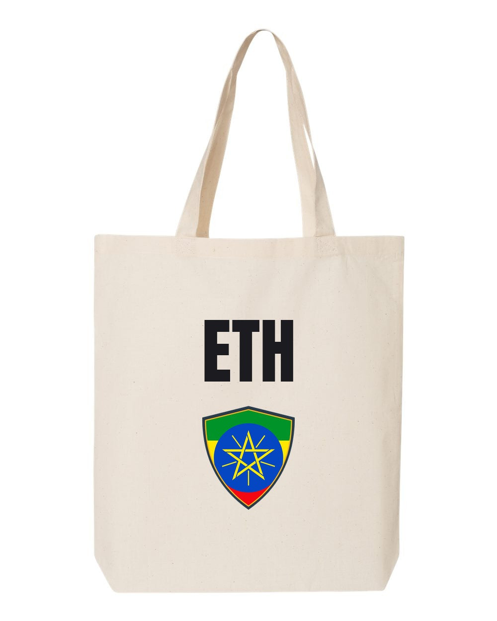 Ethiopia Soccer Tote Bag — National Crest Badge | NYC Factory