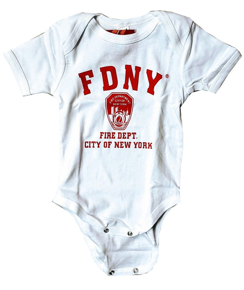 FDNY Baby Bodysuit Official Product White
