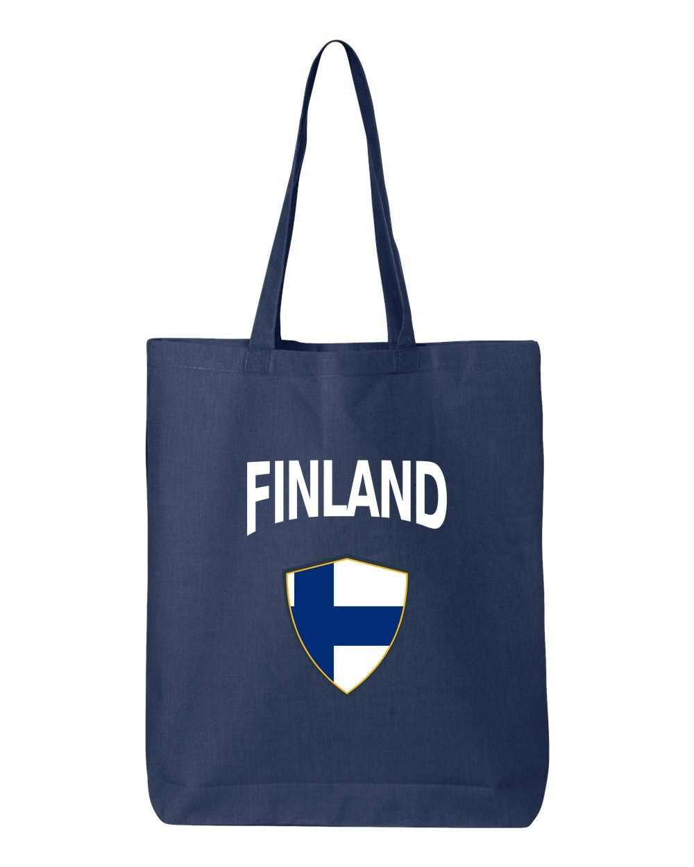 Finland Soccer Tote Bag — Arched National Crest | NYC Factory