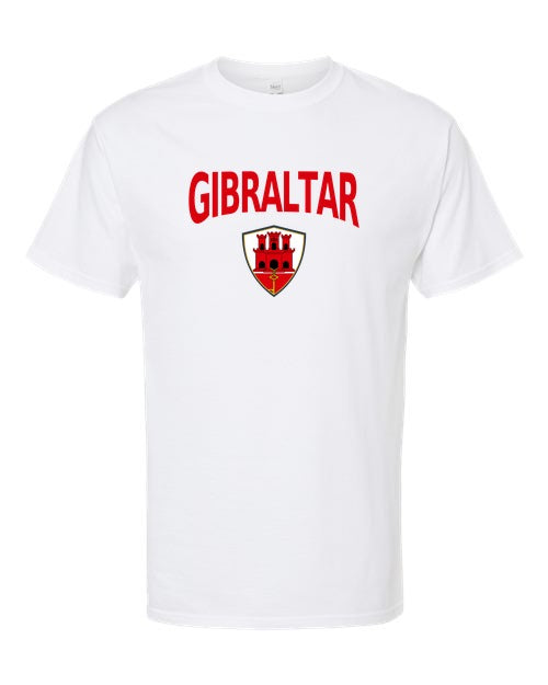 Gibraltar Arched Crest Soccer Tee — NYC Factory