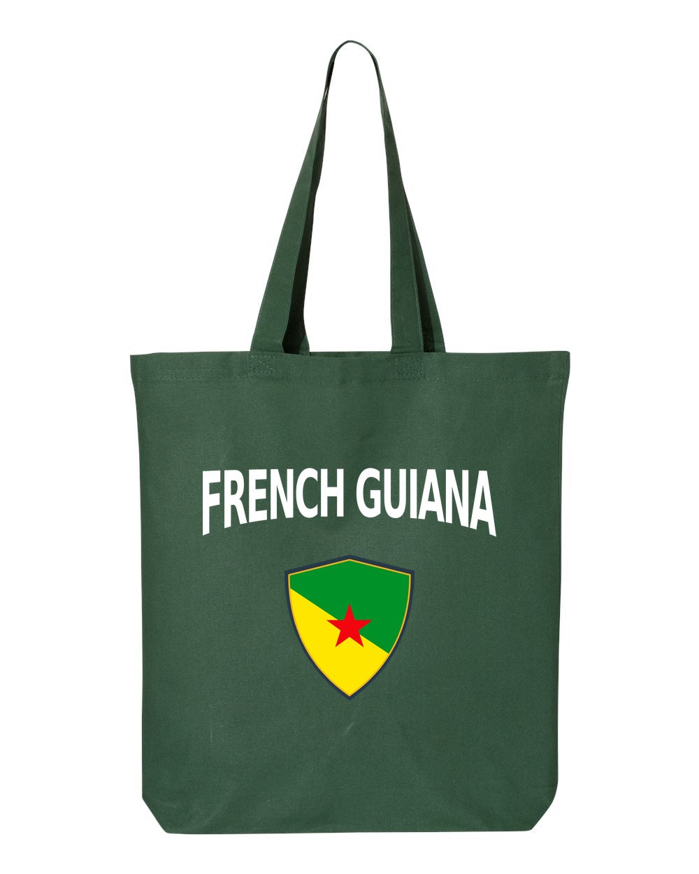 French Guiana Soccer Tote Bag — Arched National Crest | NYC Factory