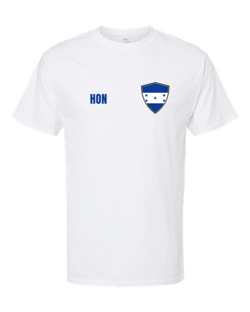 Honduras Soccer Tee — Retro National Crest | NYC Factory