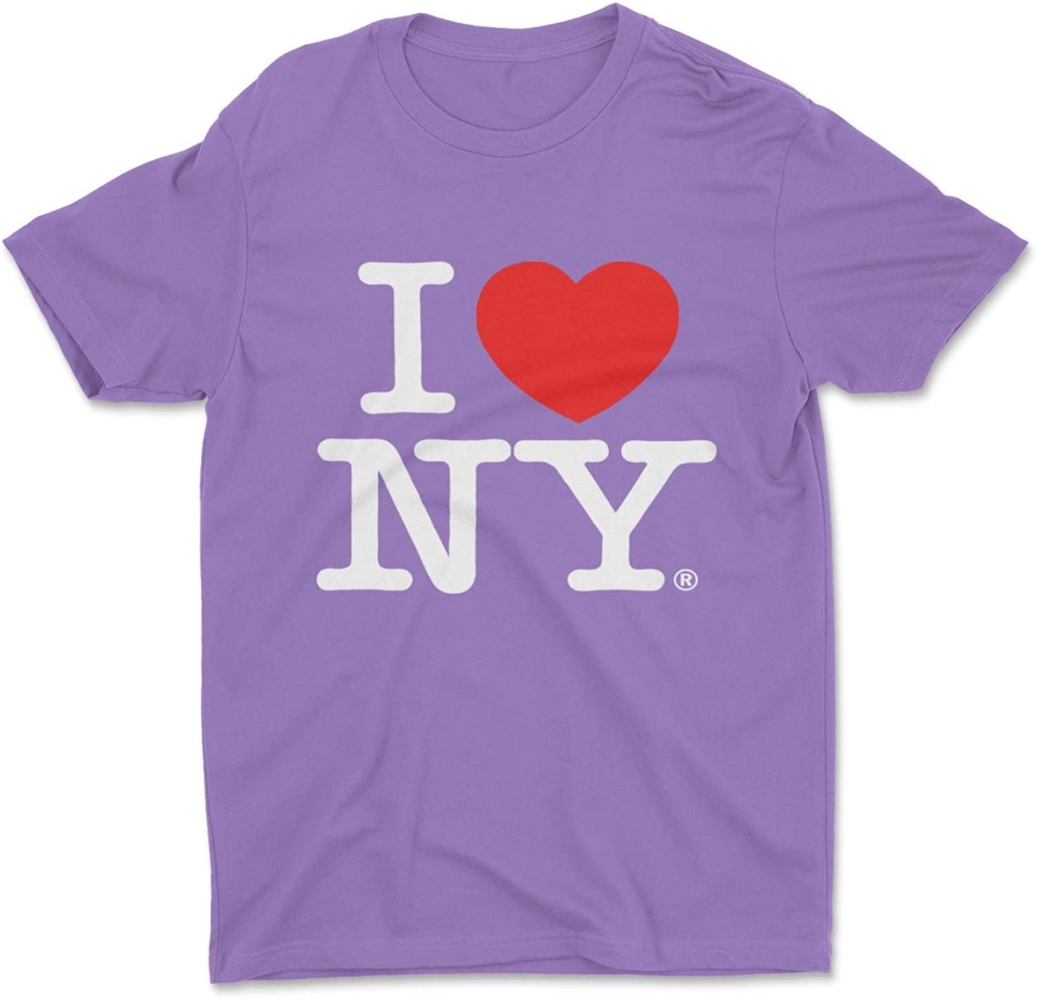 I Love NY Kids T-Shirt Officially Licensed Unisex Tees (Youth, Lavender)