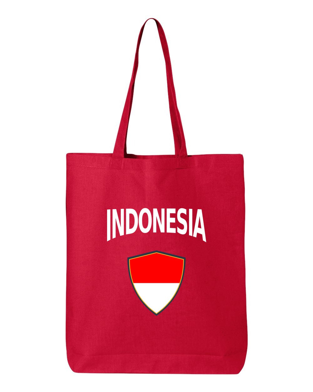 Indonesia Soccer Tote Bag — Arched National Crest | NYC Factory