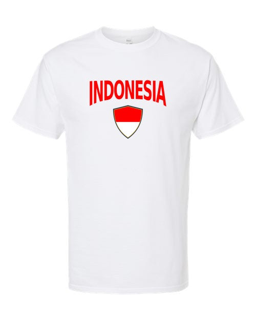 Indonesia Arched Crest Soccer Tee — NYC Factory