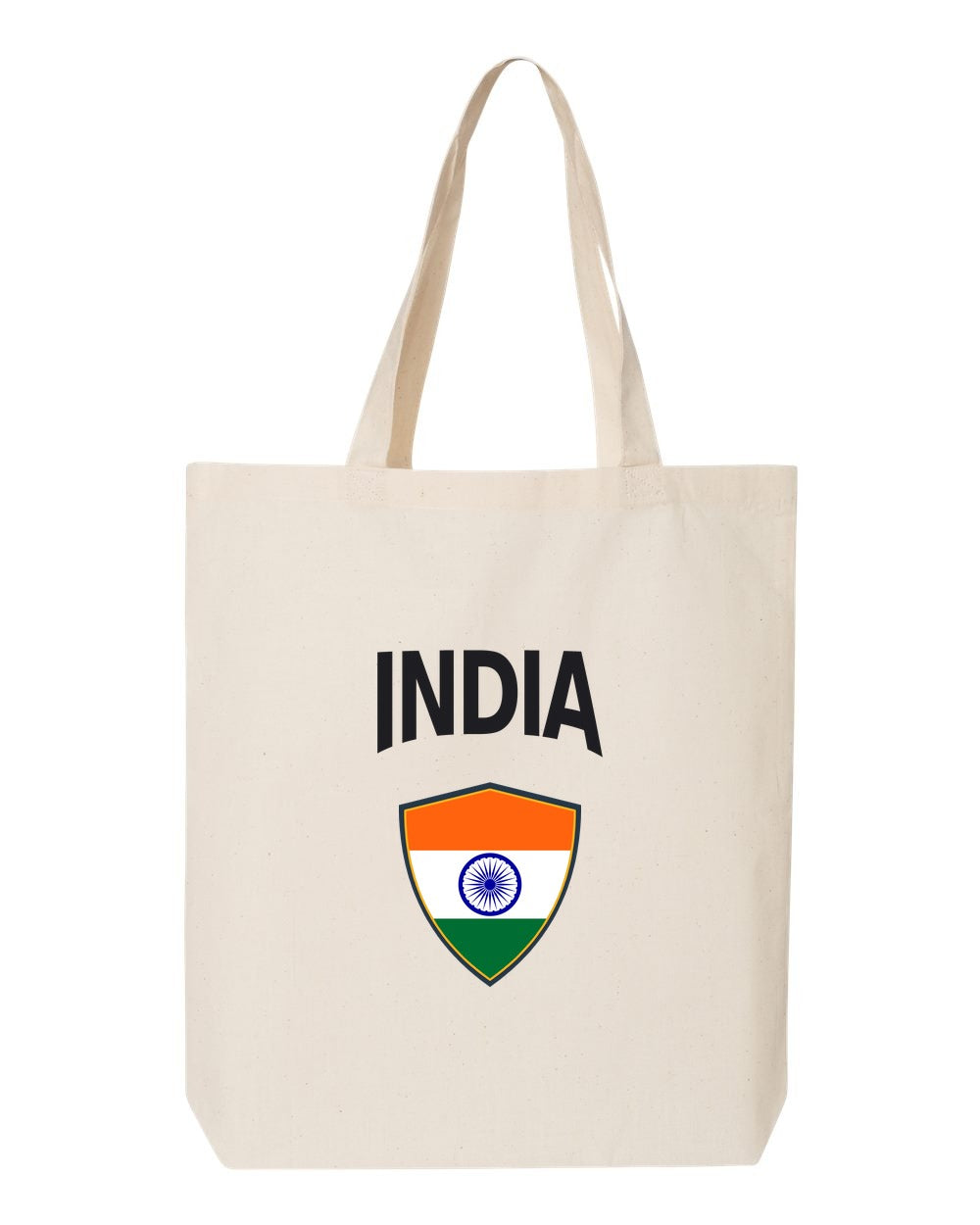 India Soccer Tote Bag — Arched National Crest | NYC Factory