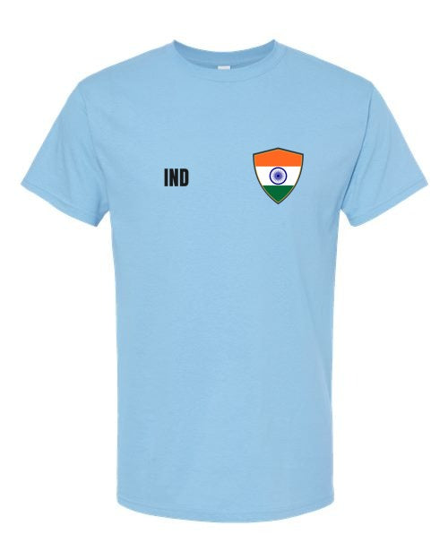 India Soccer Tee — Retro National Crest | NYC Factory