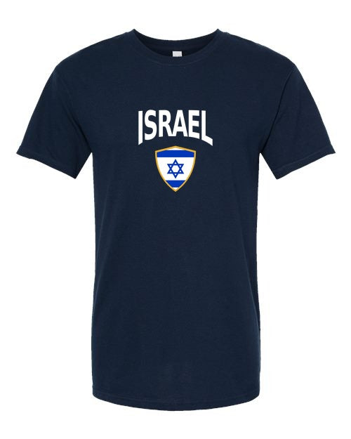 Israel Arched Crest Soccer Tee — NYC Factory