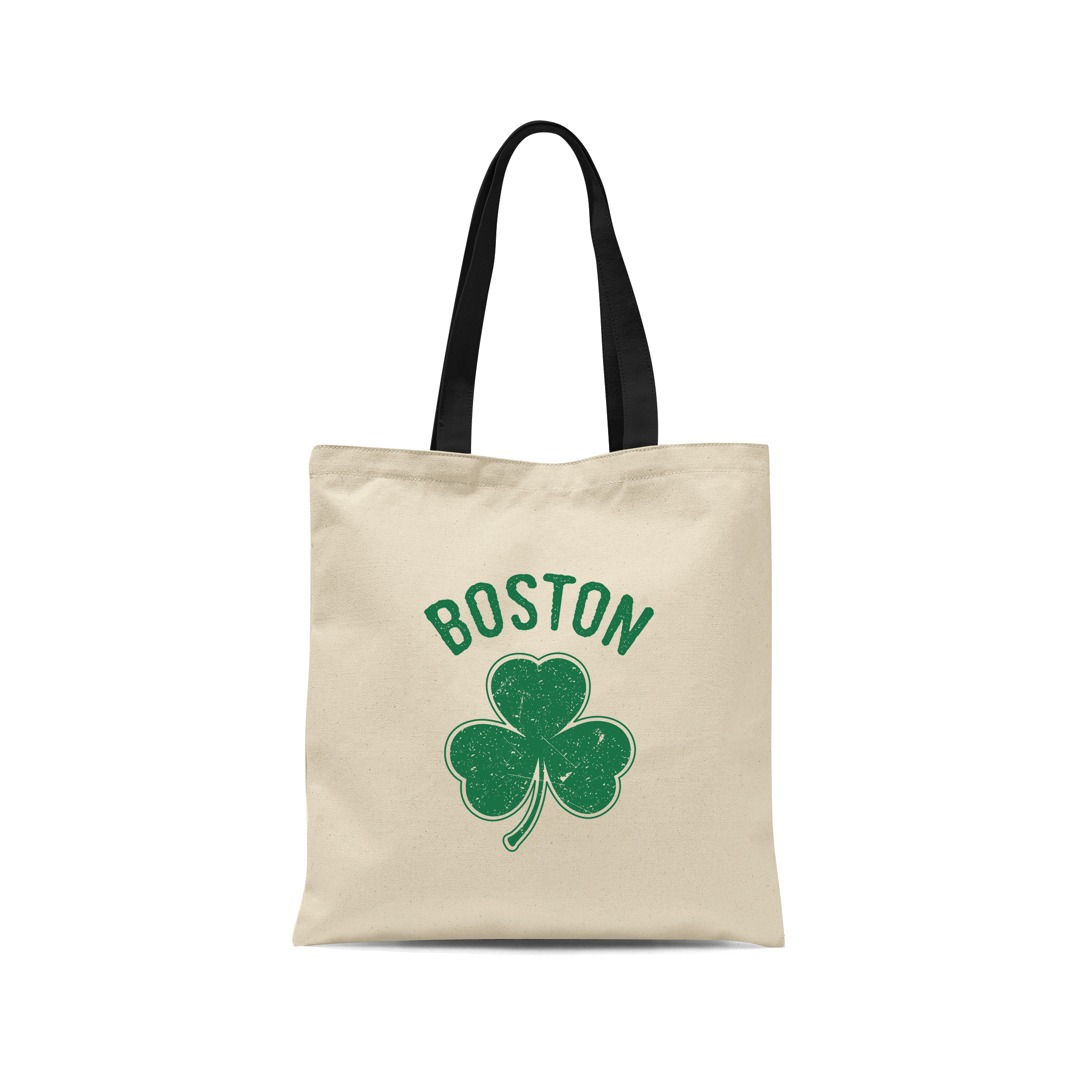 Irish Boston Shamrock Design Custom Tote Bags Add Your Design or Artwork