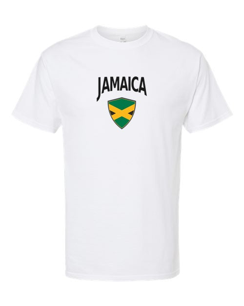 Jamaica Arched Crest Soccer Tee — NYC Factory