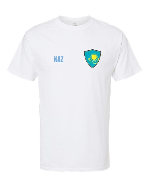 Kazakhstan Soccer Tee — Retro National Crest | NYC Factory