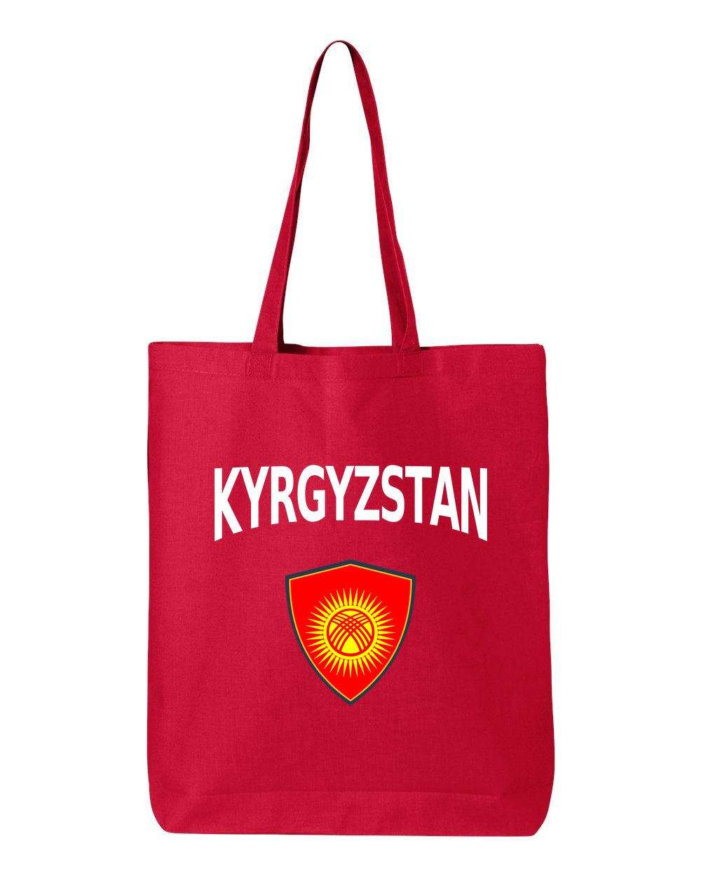 Kyrgyzstan Soccer Tote Bag — Arched National Crest | NYC Factory