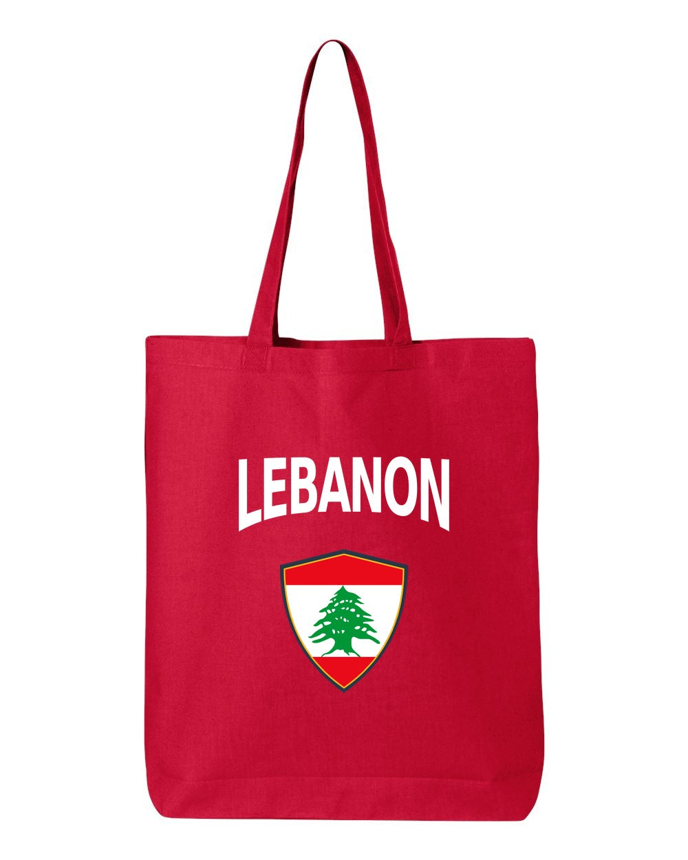 Lebanon Soccer Tote Bag — Arched National Crest | NYC Factory