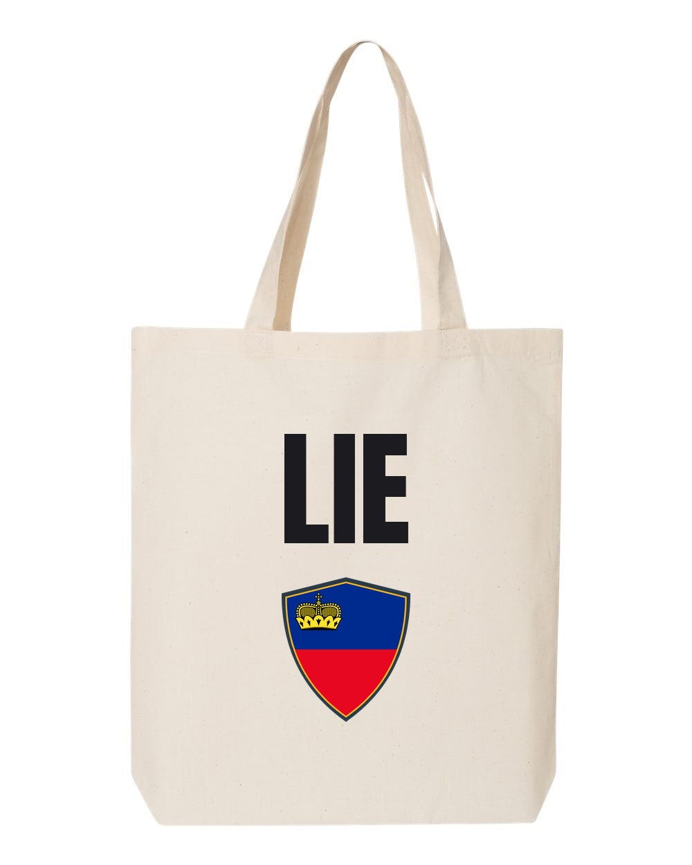 Liechtenstein Soccer Tote Bag — National Crest Badge | NYC Factory