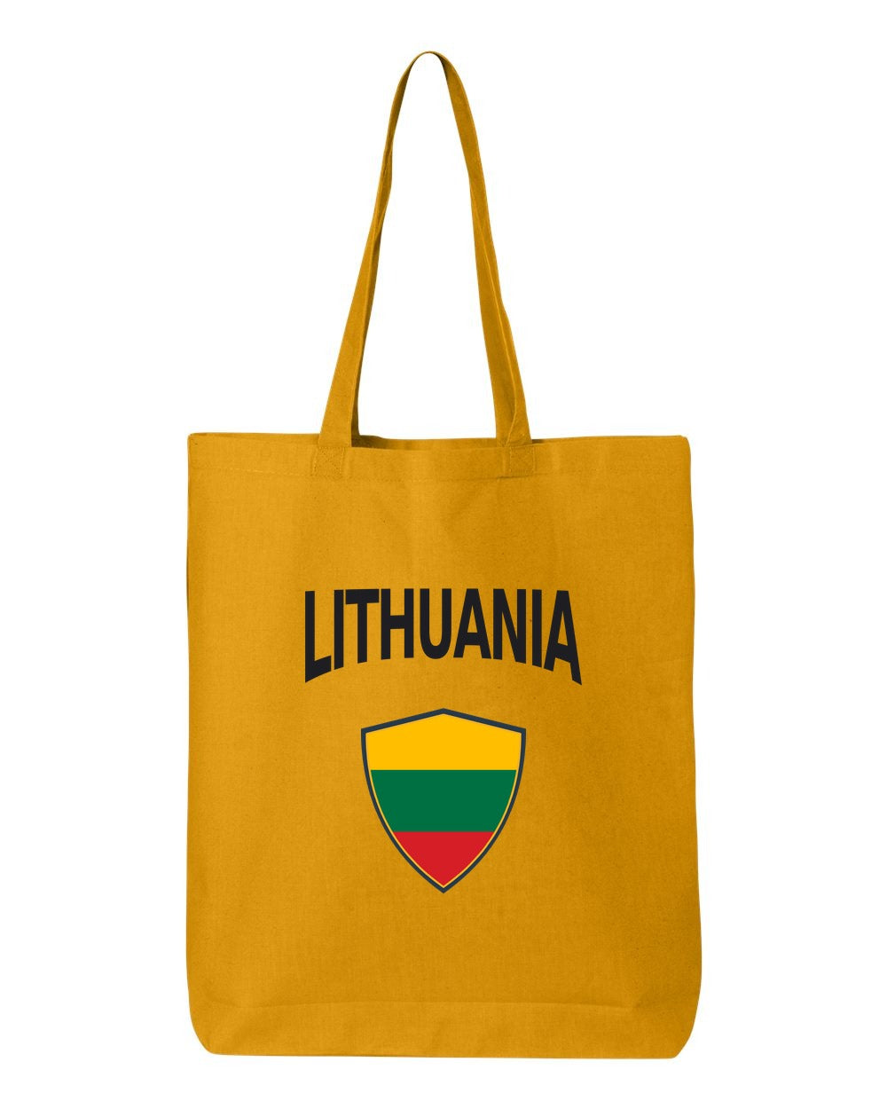 Lithuania Soccer Tote Bag — Arched National Crest | NYC Factory