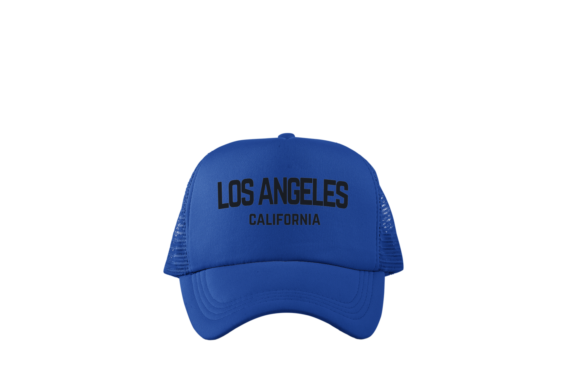 Los Angeles California Retro Black Design Trucker Baseball Hat