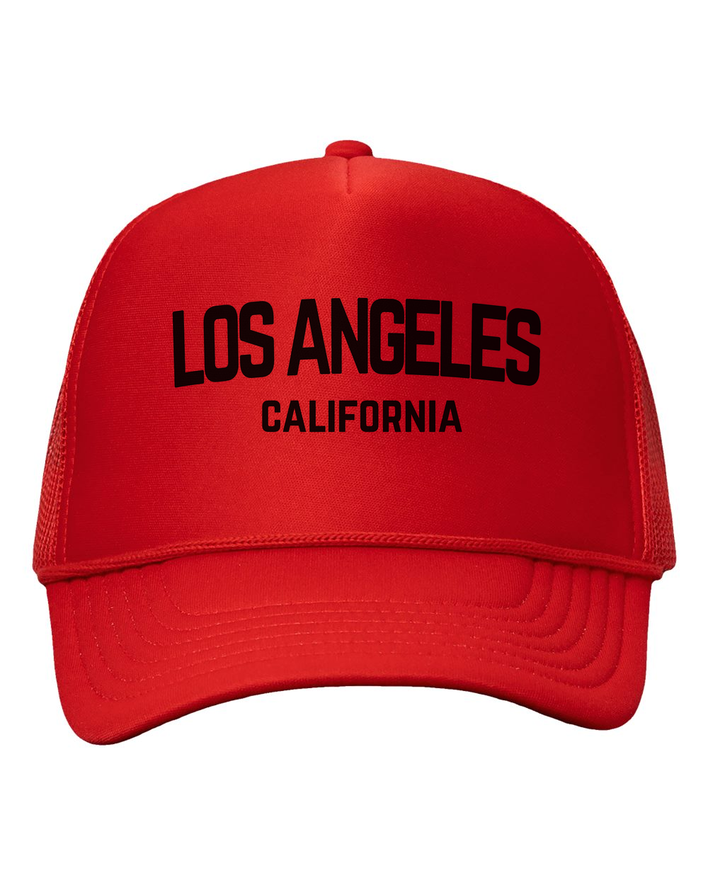 Los Angeles California Retro Black Design Trucker Baseball Hat