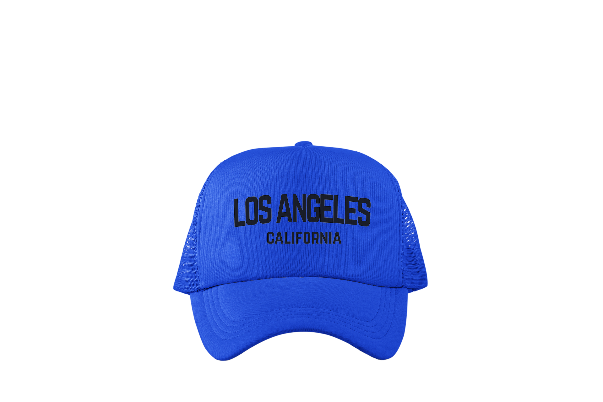 Los Angeles California Retro Black Design Trucker Baseball Hat