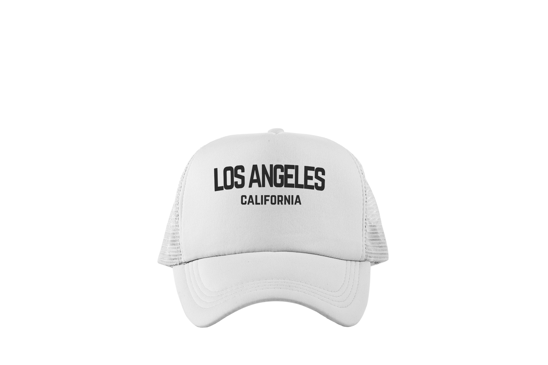 Los Angeles California Retro Black Design Trucker Baseball Hat