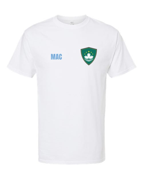 Macau Soccer Tee — Retro National Crest | NYC Factory