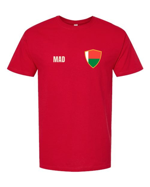 Madagascar Soccer Tee — Retro National Crest | NYC Factory