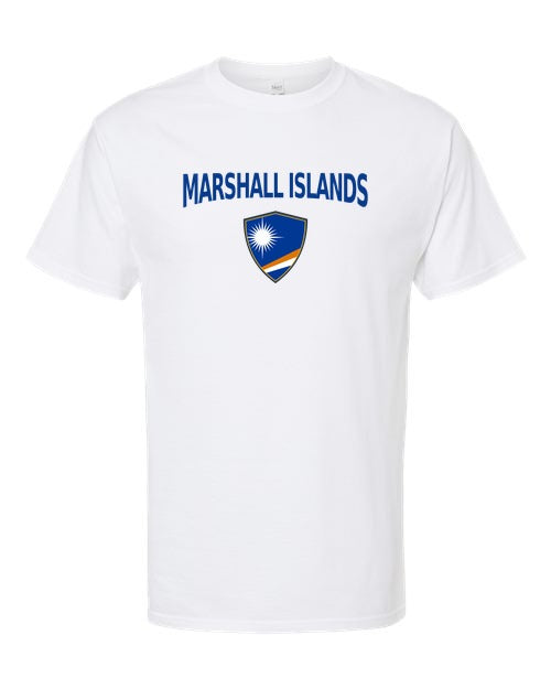 Marshall Islands Arched Crest Soccer Tee — NYC Factory