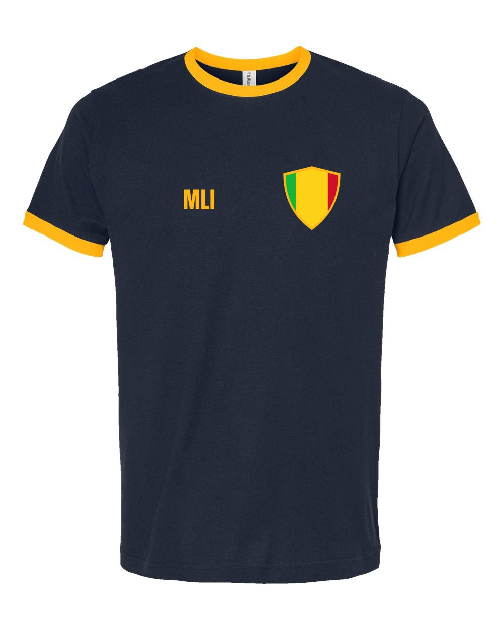Mali Soccer Ringer Tee — Retro National Crest | NYC Factory