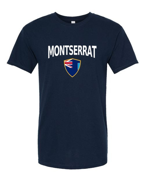 Montserrat Arched Crest Soccer Tee — NYC Factory