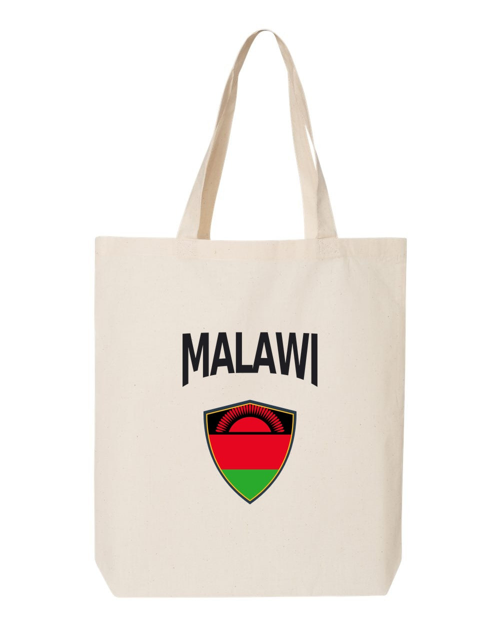 Malawi Soccer Tote Bag — Arched National Crest | NYC Factory