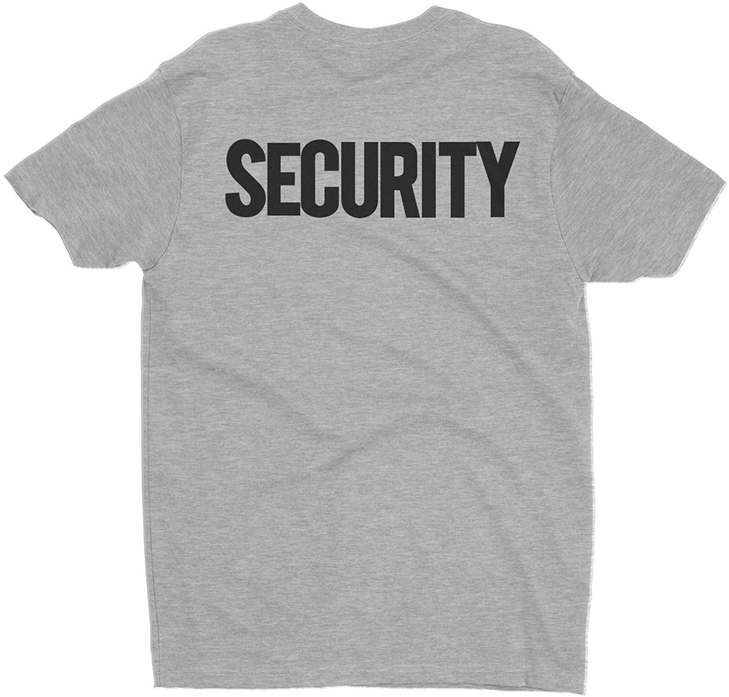 Men's Security T-Shirt (Premium Ringspun Cotton, Heather Gray/Black)