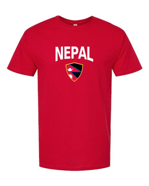 Nepal Arched Crest Soccer Tee — NYC Factory
