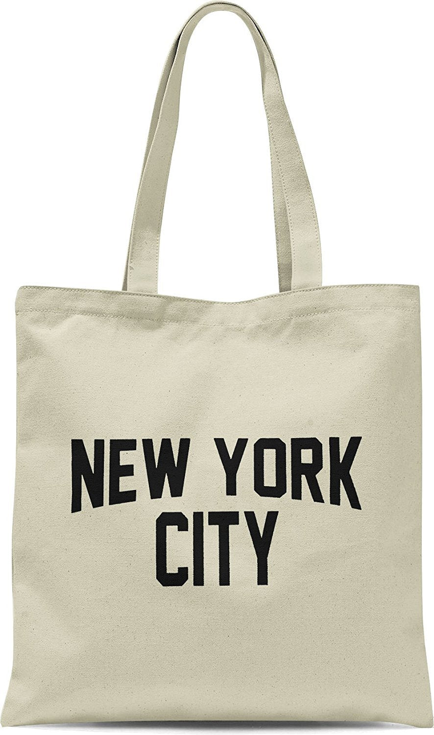 NYC Tote Bag New York City 100% Cotton Canvas Screenprinted (Natural)