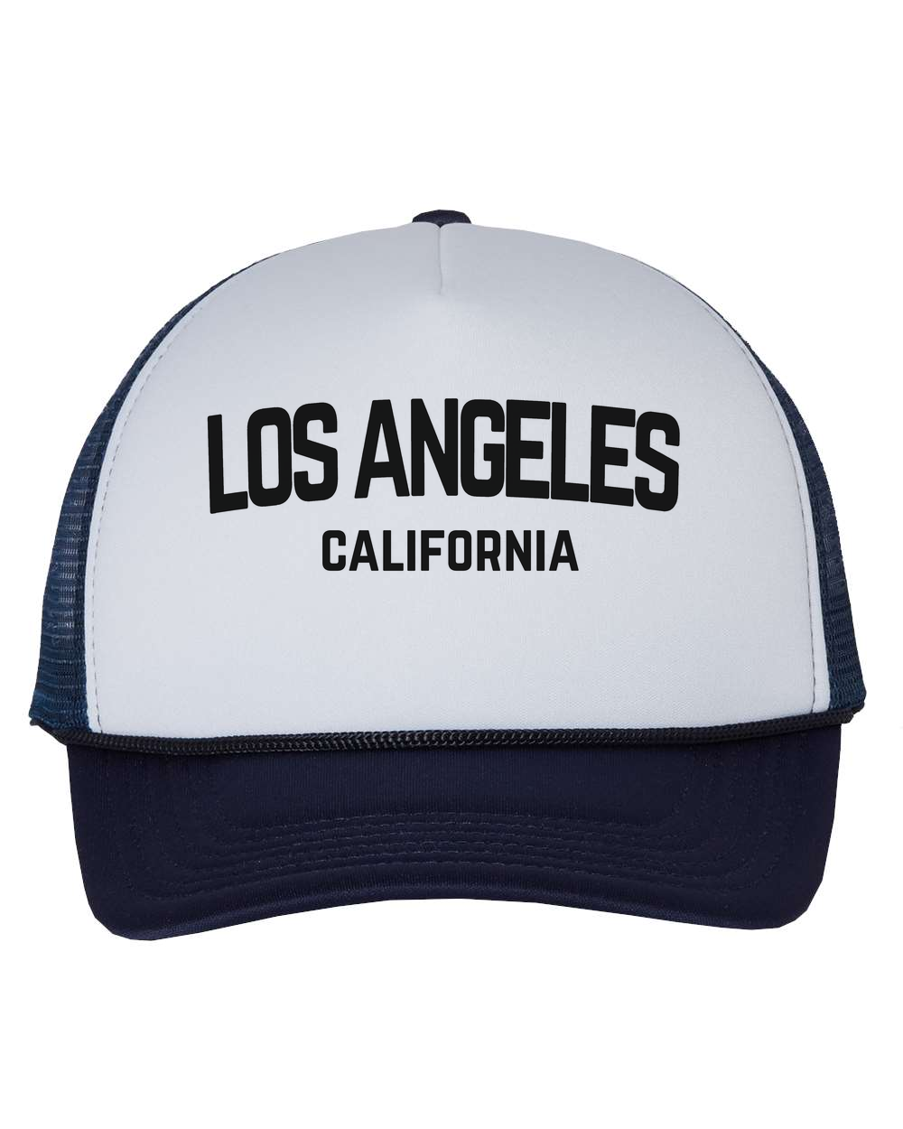 Los Angeles California Retro Black Design Trucker Baseball Hat