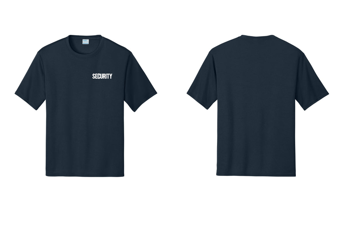 NYC Factory Men's Security Performance T-Shirt - Chest Only - Navy