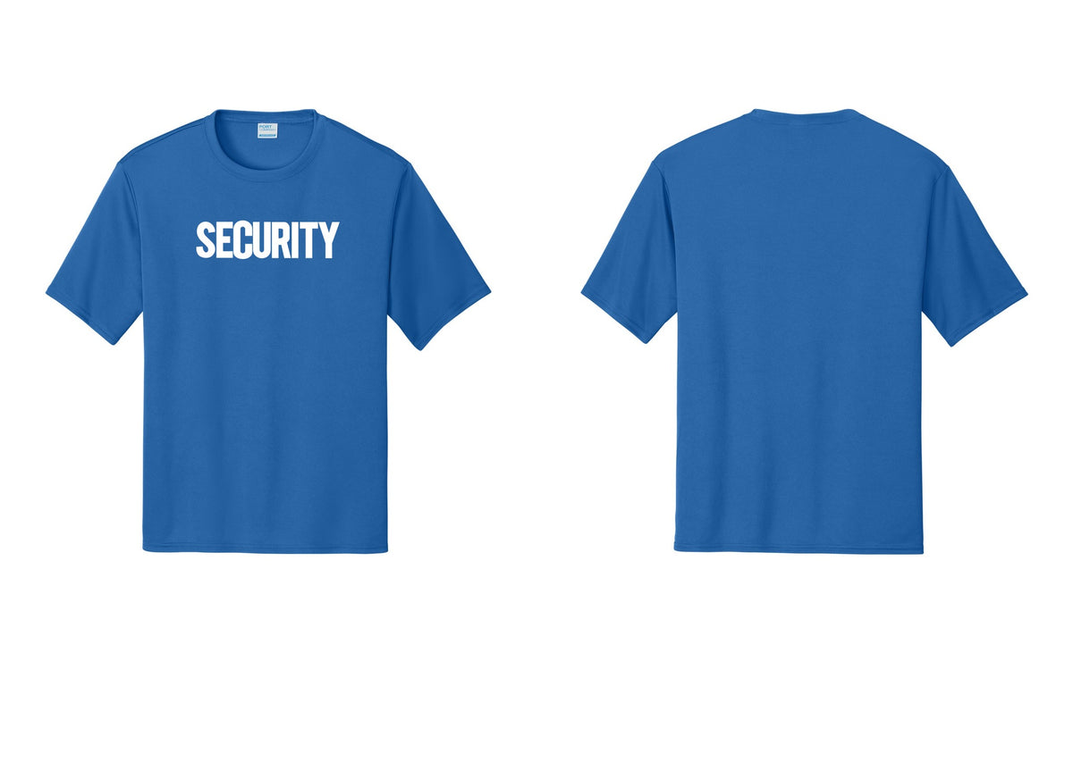 NYC Factory Men's Security Performance T-Shirt - Front Only - Royal