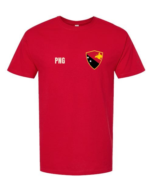 Papua New Guinea Soccer Tee — Retro National Crest | NYC Factory