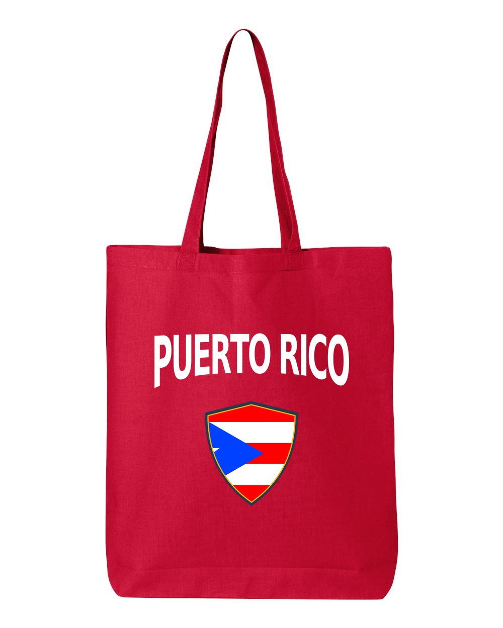 Puerto Rico Soccer Tote Bag — Arched National Crest | NYC Factory