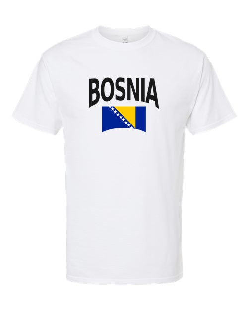 Bosnia and Herzegovina Soccer Tee 2026 — Classic Name & Flag | NYC Factory