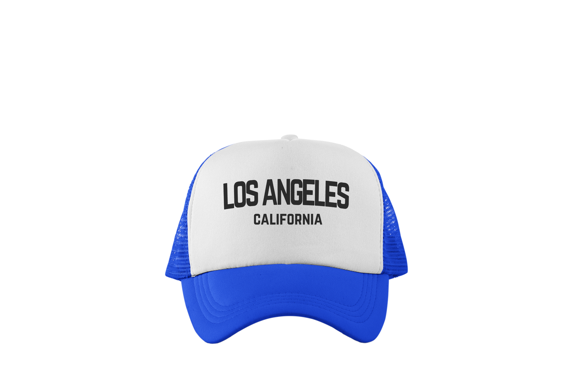 Los Angeles California Retro Black Design Trucker Baseball Hat