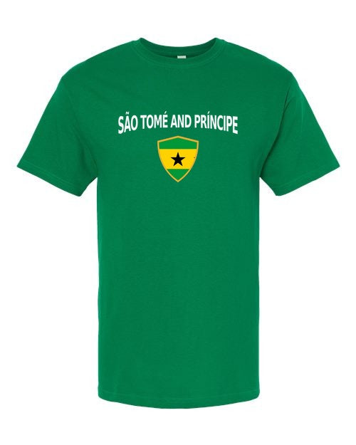 São Tomé And Príncipe Arched Crest Soccer Tee — NYC Factory