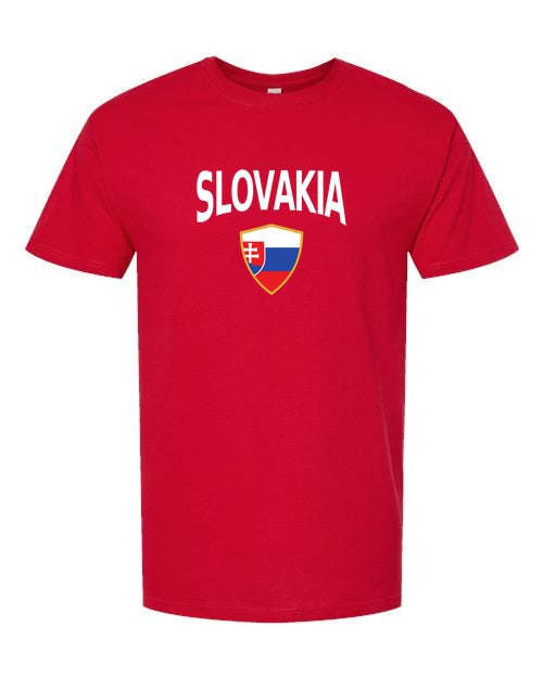 Slovakia Arched Crest Soccer Tee — NYC Factory