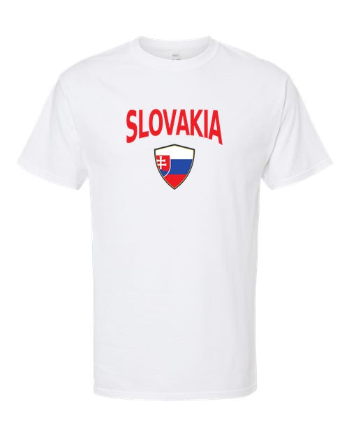 Slovakia Arched Crest Soccer Tee — NYC Factory